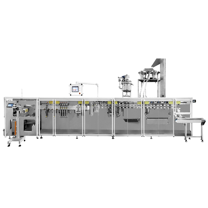 Doypack Form-Fill-Seal Machine designed for filling and sealing Doypack pouches with a top spout, suitable for liquid and viscous products.
