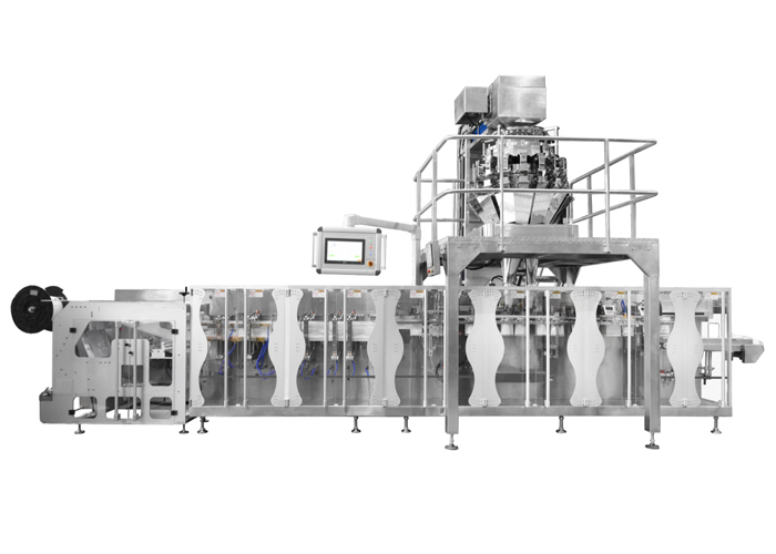 Doypack Form-Fill-Seal Machine for Zip Lock Pouches – Ideal for Dry & Sticky Granular Products Doypack Form-Fill-Seal machine designed for filling and sealing Doypack pouches with a zip lock, suitable for dry and sticky granular products.