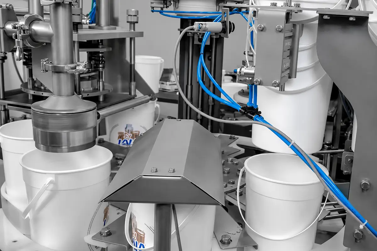 Tub & bucket filling machines