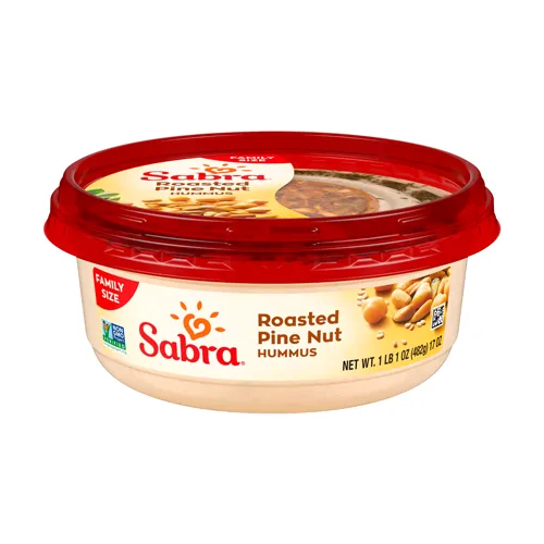 Roasted Pine Nut Hummus in Retail Plastic Cup
