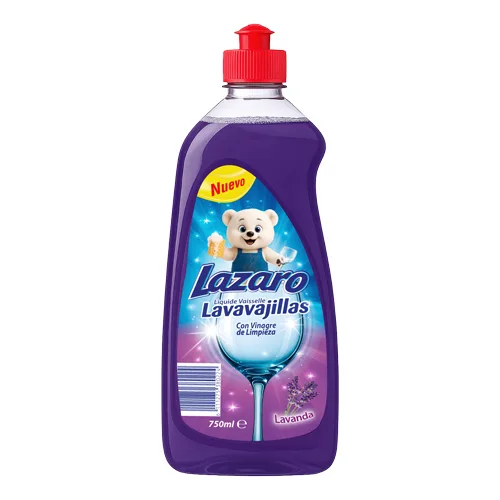Dishwashing liquid in a plastic bottle