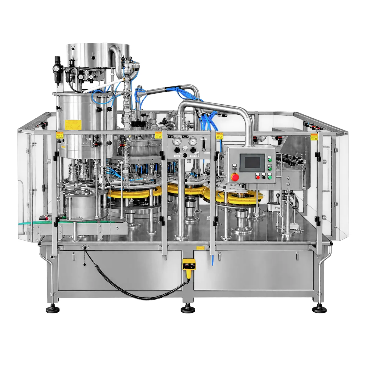 Automatic Isobaric Rinse-Fill-Cap Monobloc RFCT-I Automatic isobaric rinse-fill-cap monobloc RFCT-I for PET and glass bottles